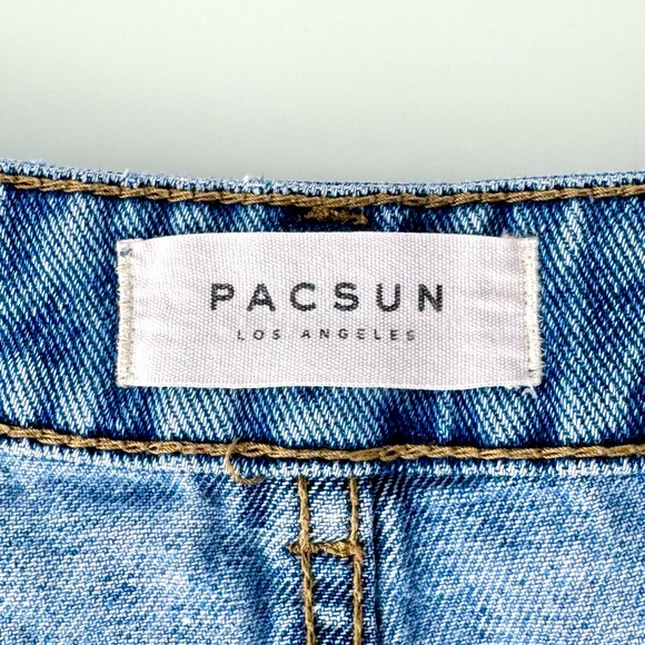 High Rise Light Wash Shorts - Picture 8 of 15